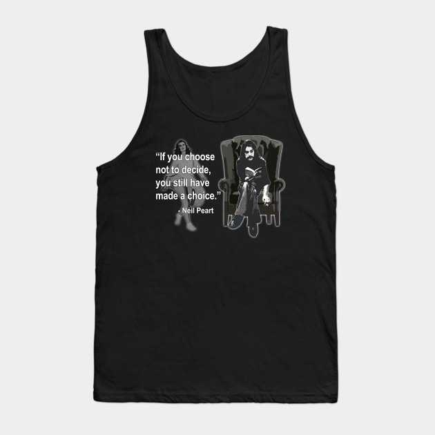 Rush - Neil Peart FREEWILL Quote Tank Top by RetroZest